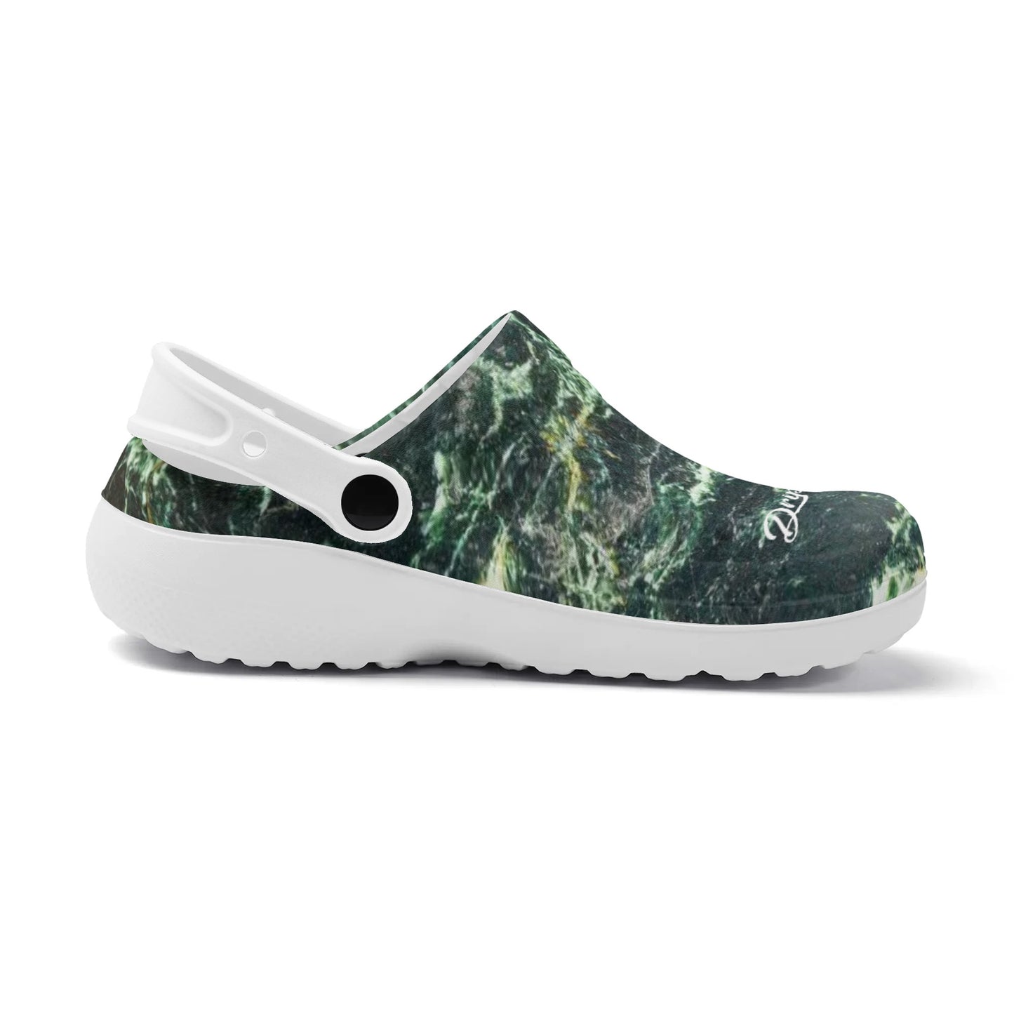 Green Storm Croc Sandals