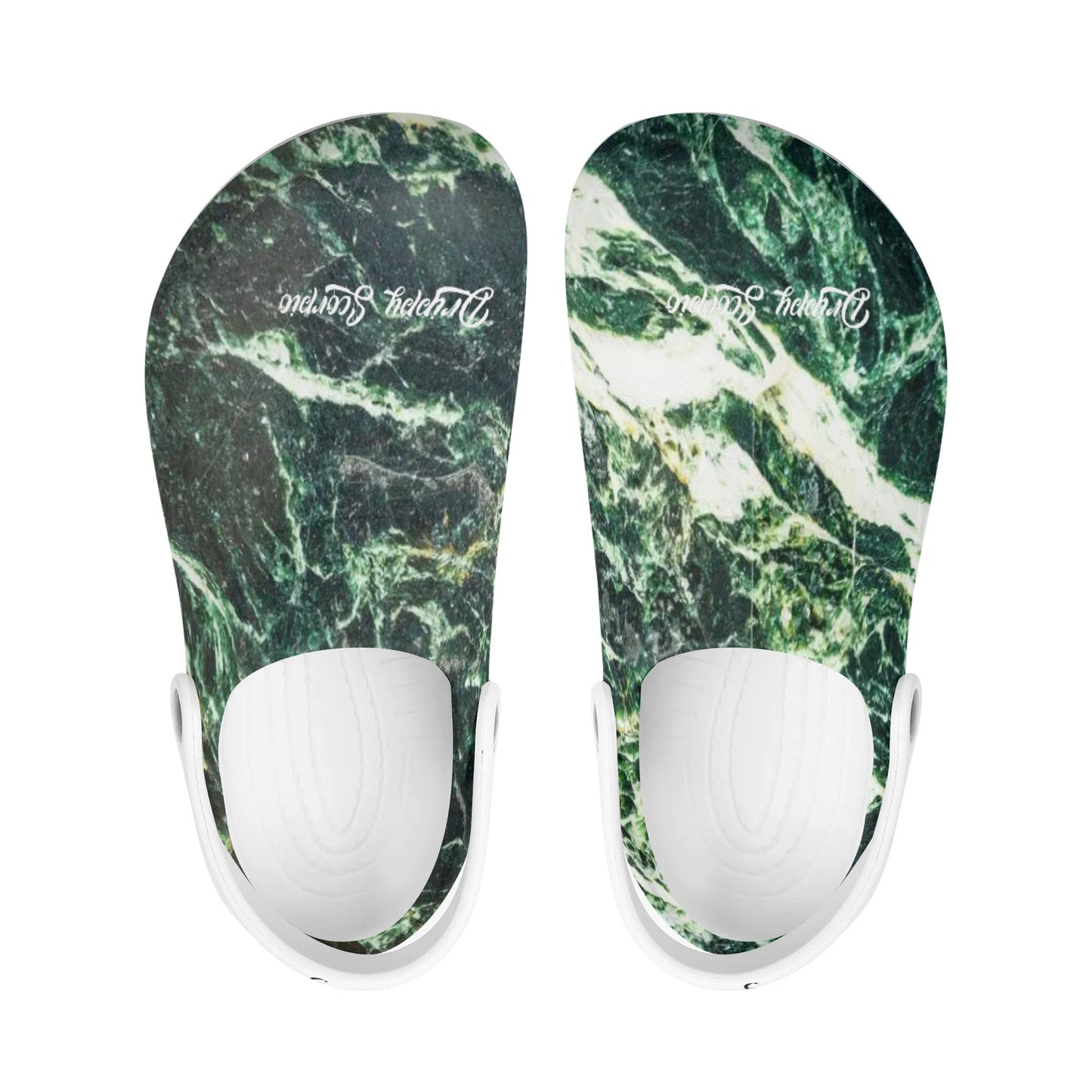 Green Storm Croc Sandals