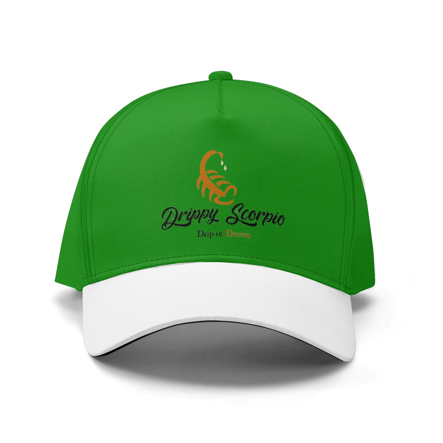 Green/Orange Drip or Drown Baseball Cap