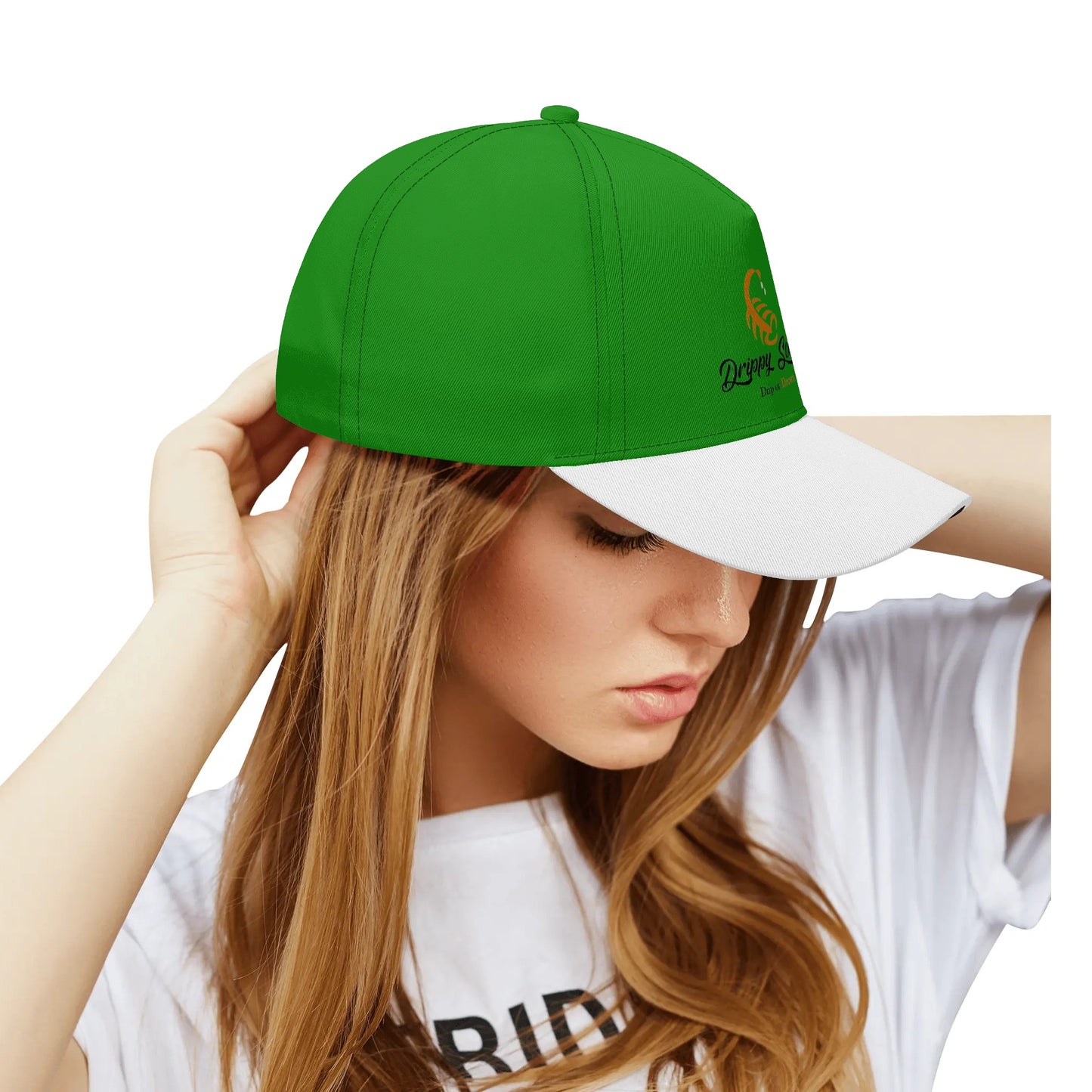 Green/Orange Drip or Drown Baseball Cap