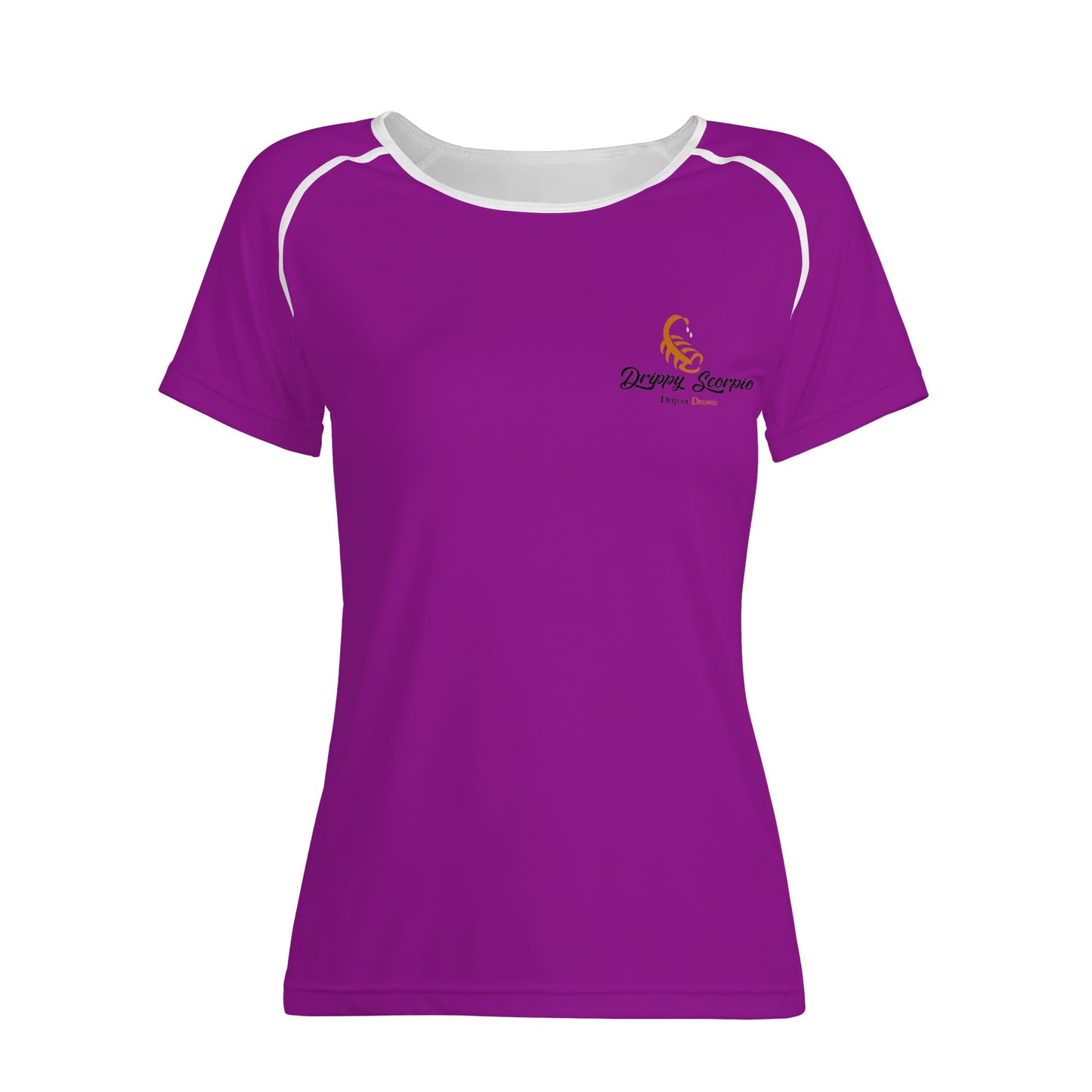 Purple Womens Drip or Drown T shirt