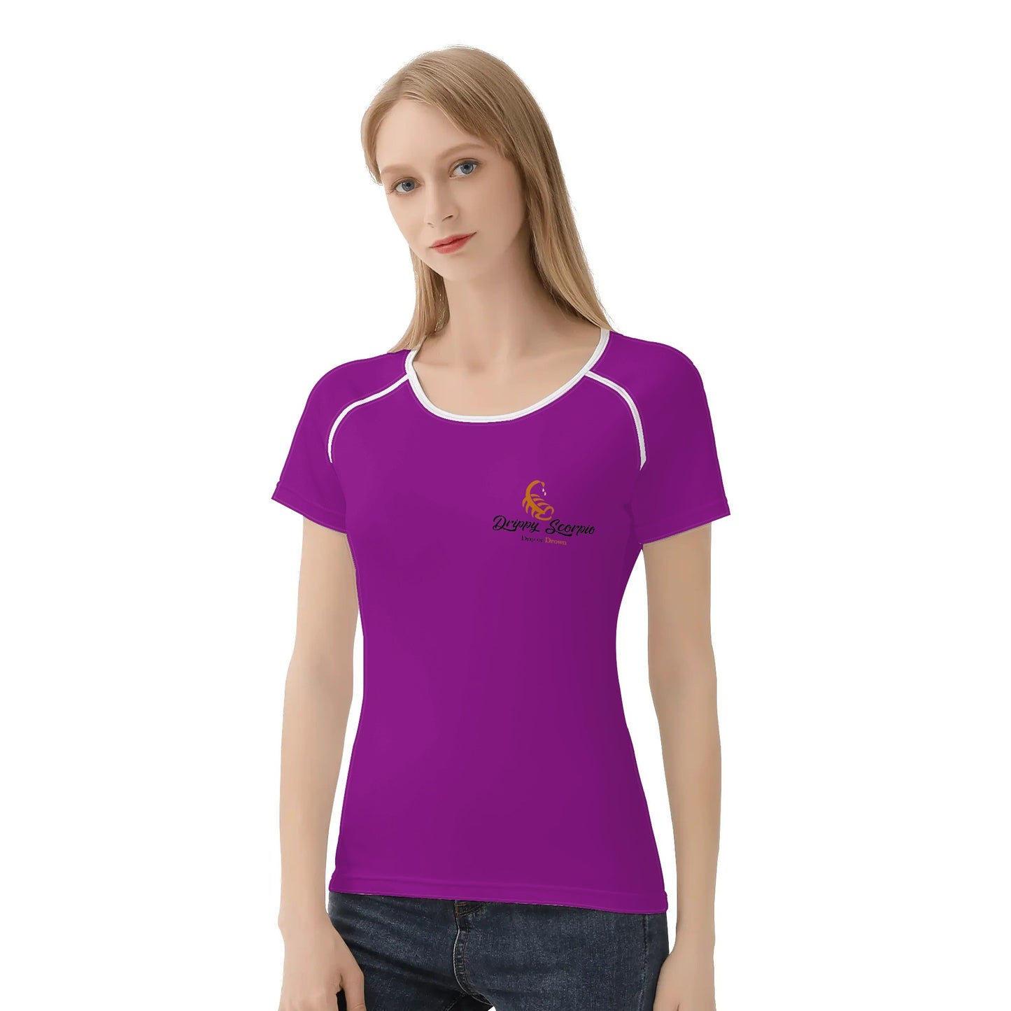 Purple Womens Drip or Drown T shirt