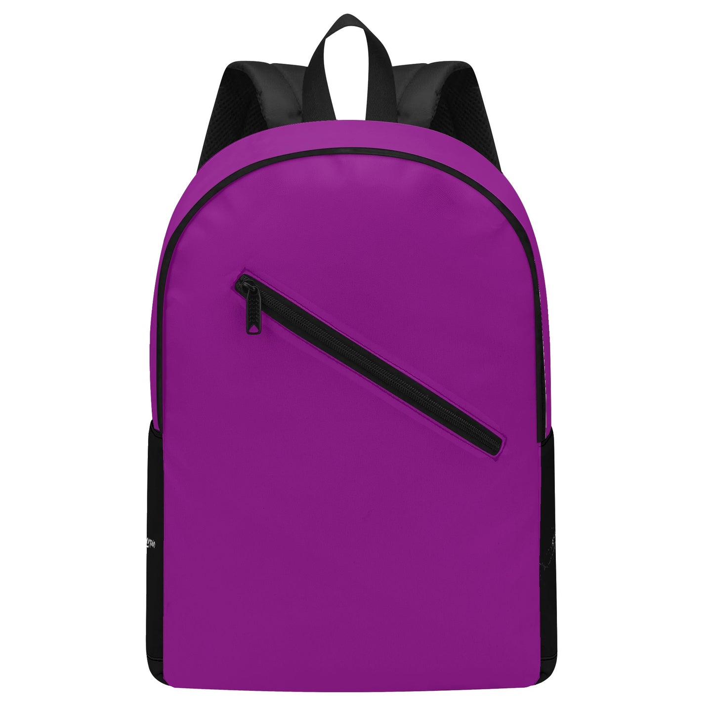 Purple Half Printing Laptop Backpack