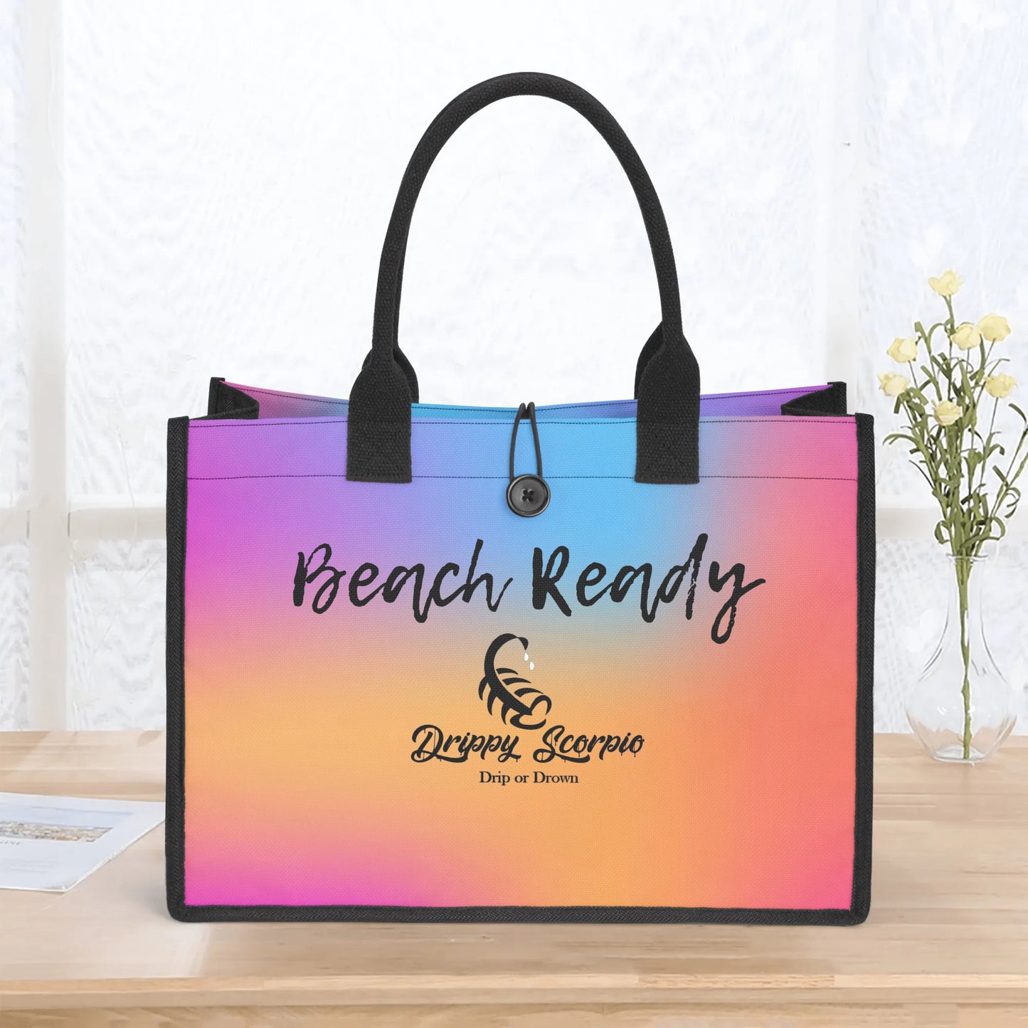 Rainbow Beach Ready Tote Bag