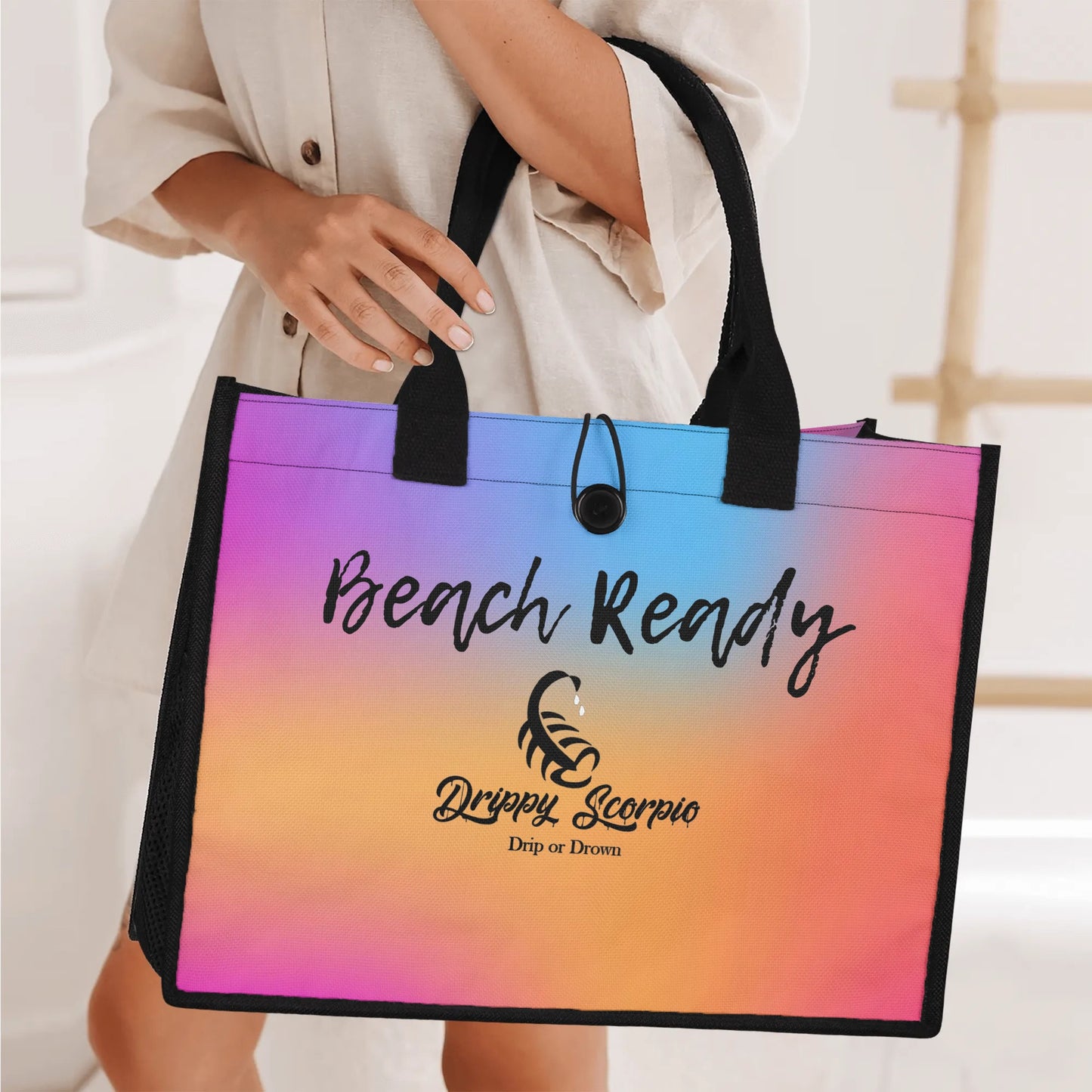 Rainbow Beach Ready Tote Bag