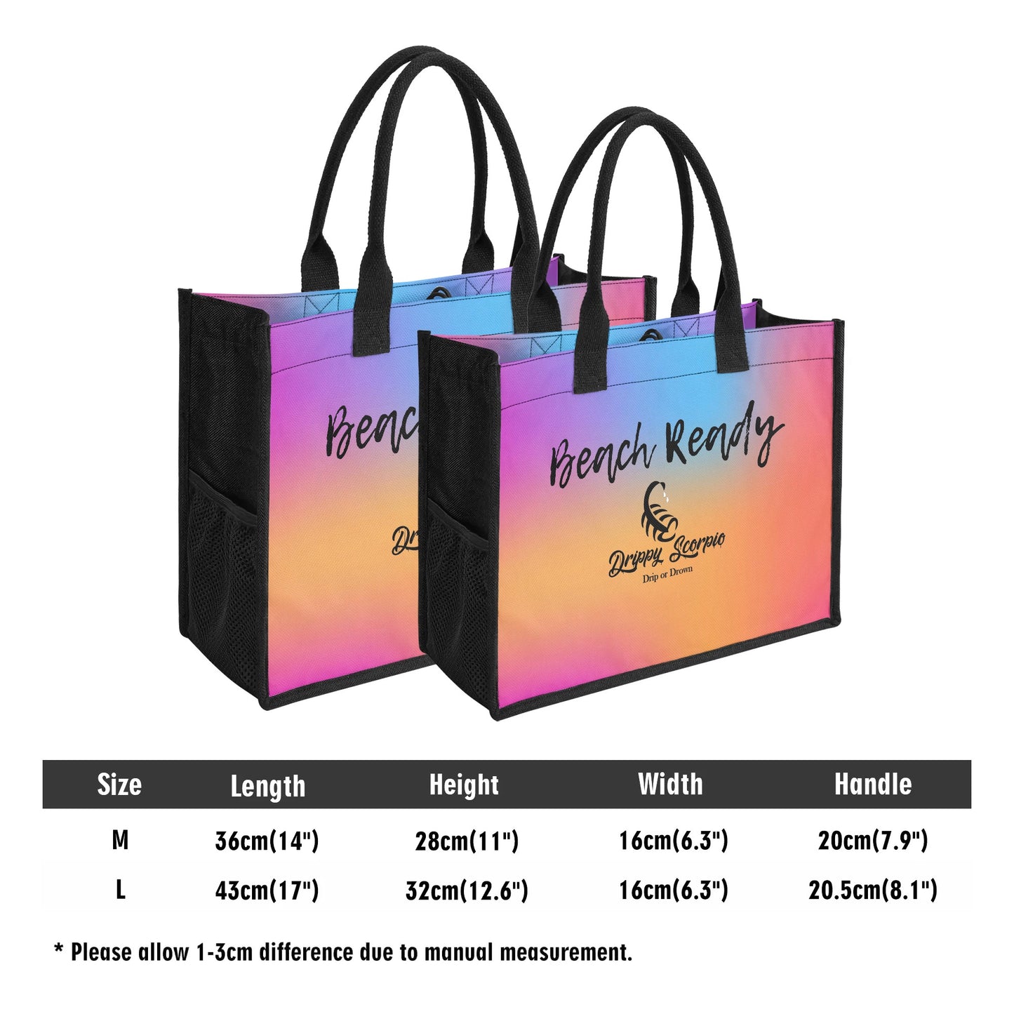Rainbow Beach Ready Tote Bag