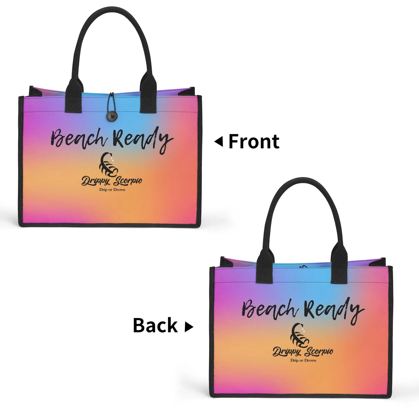 Rainbow Beach Ready Tote Bag