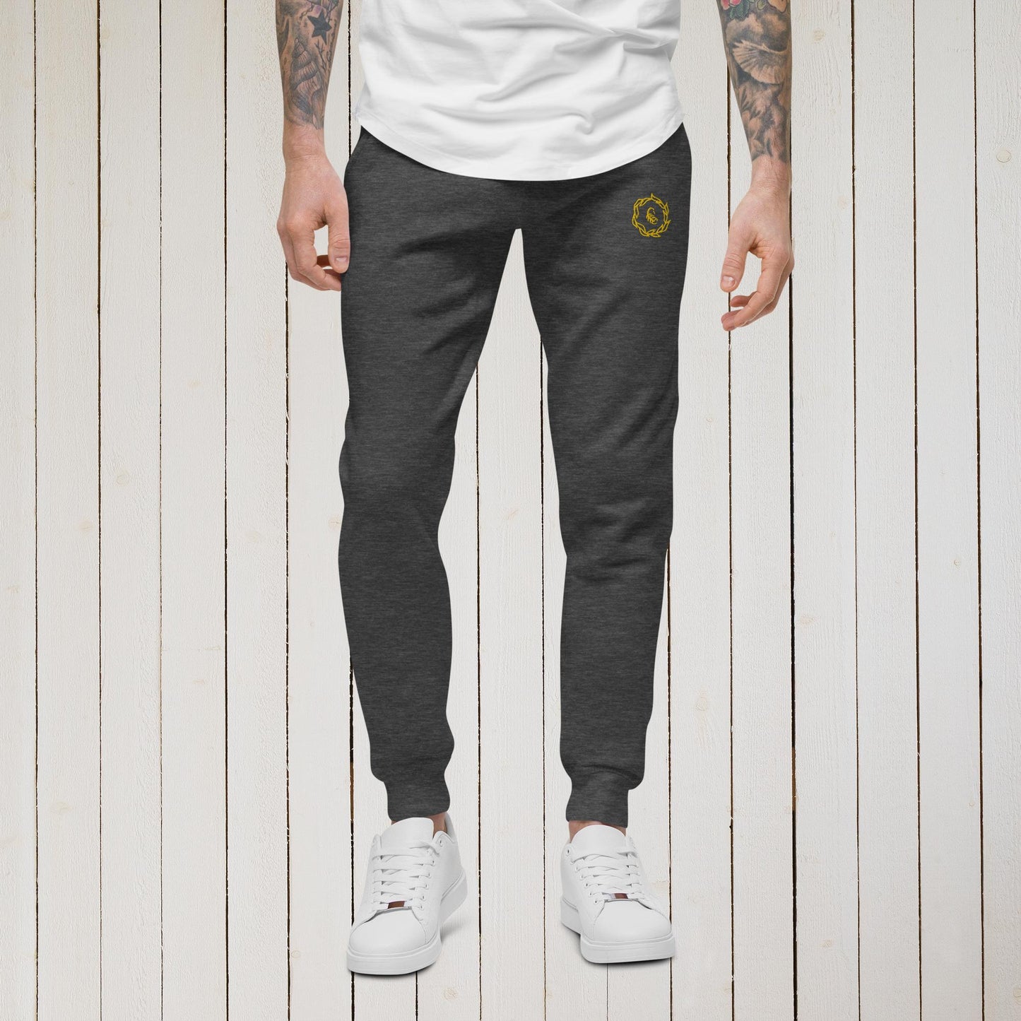 Drippy Gold Embroidered Sweatpants