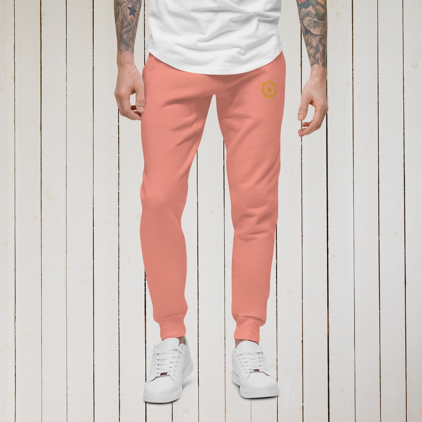 Drippy Gold Embroidered Sweatpants