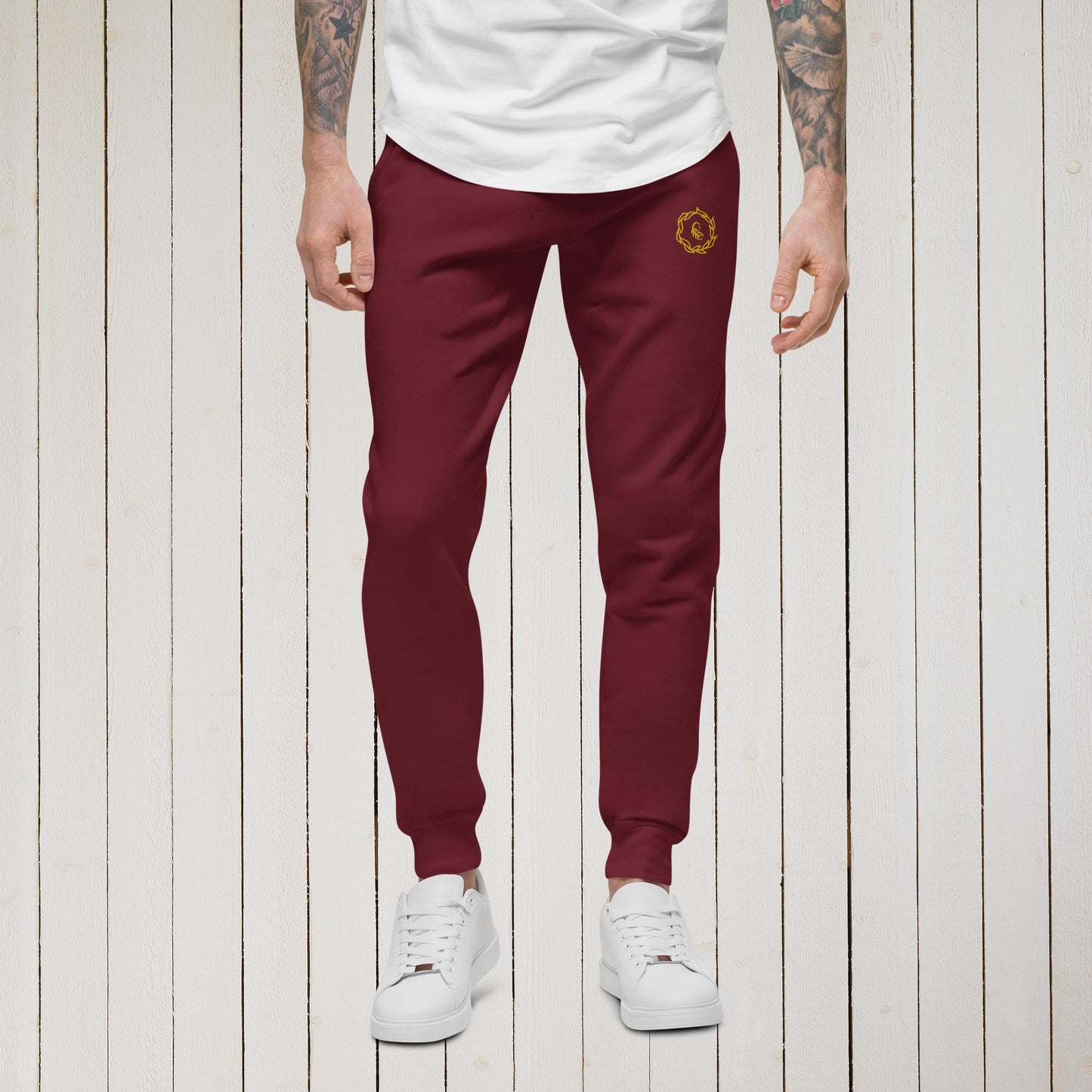 Drippy Gold Embroidered Sweatpants