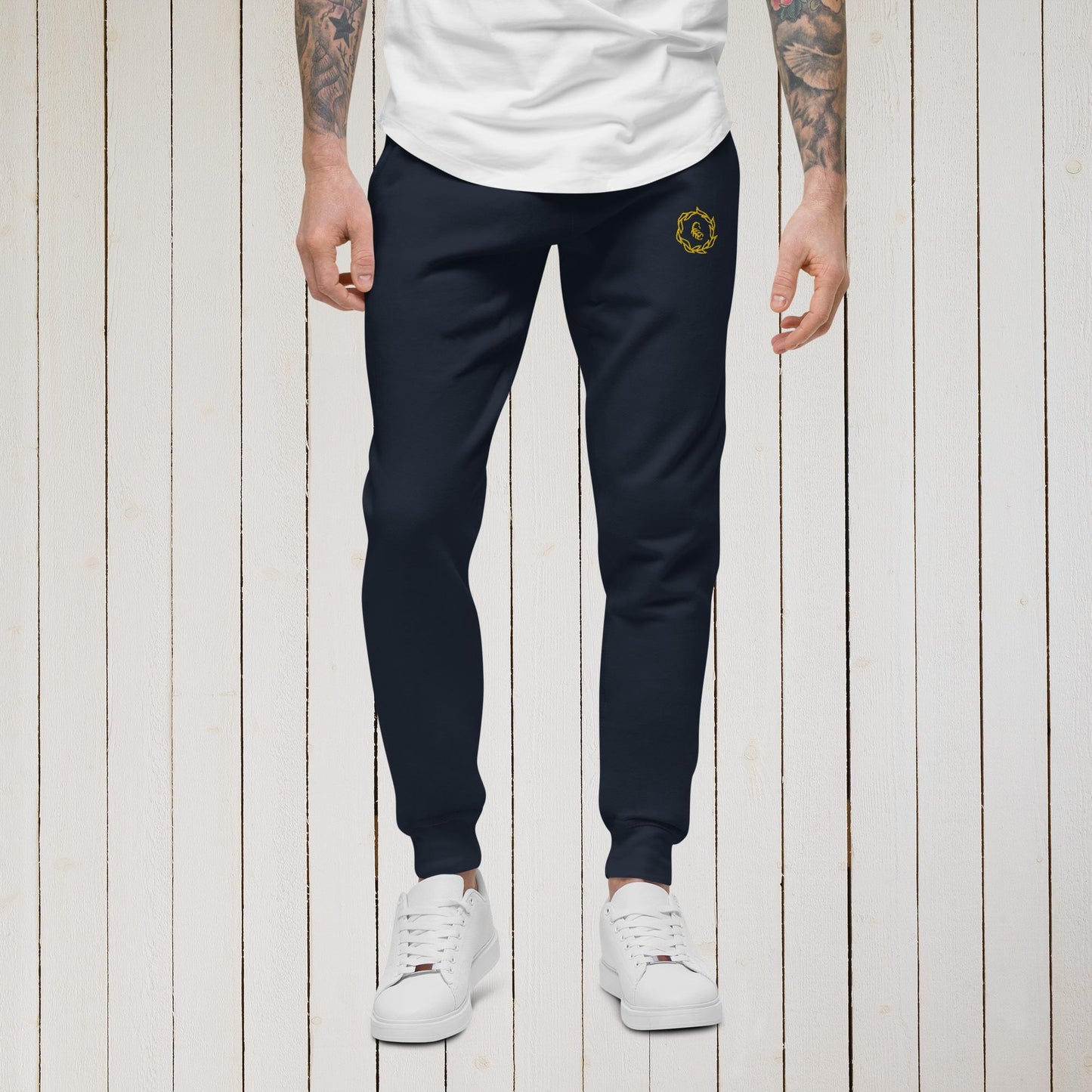 Drippy Gold Embroidered Sweatpants