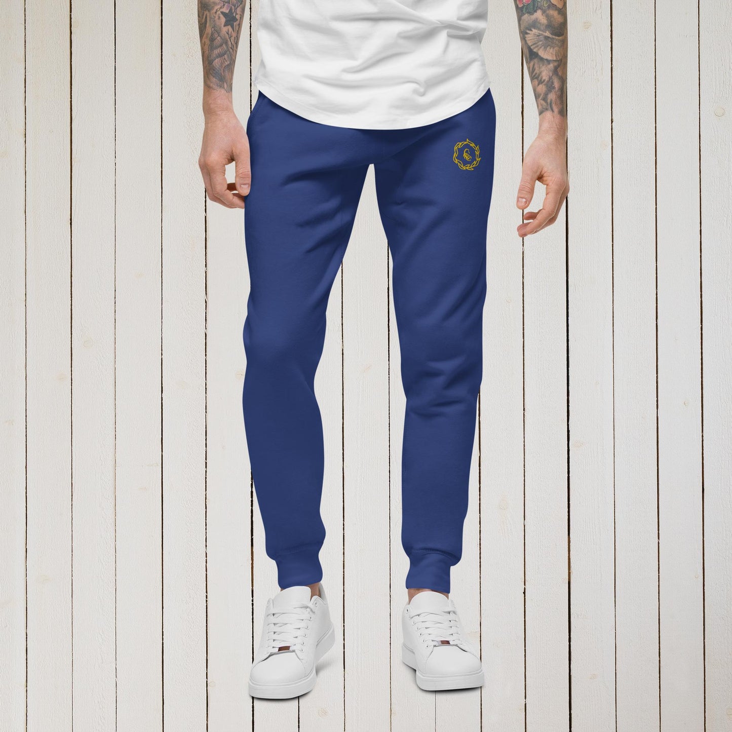 Drippy Gold Embroidered Sweatpants