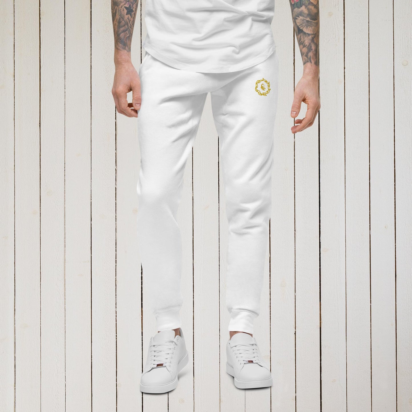Drippy Gold Embroidered Sweatpants