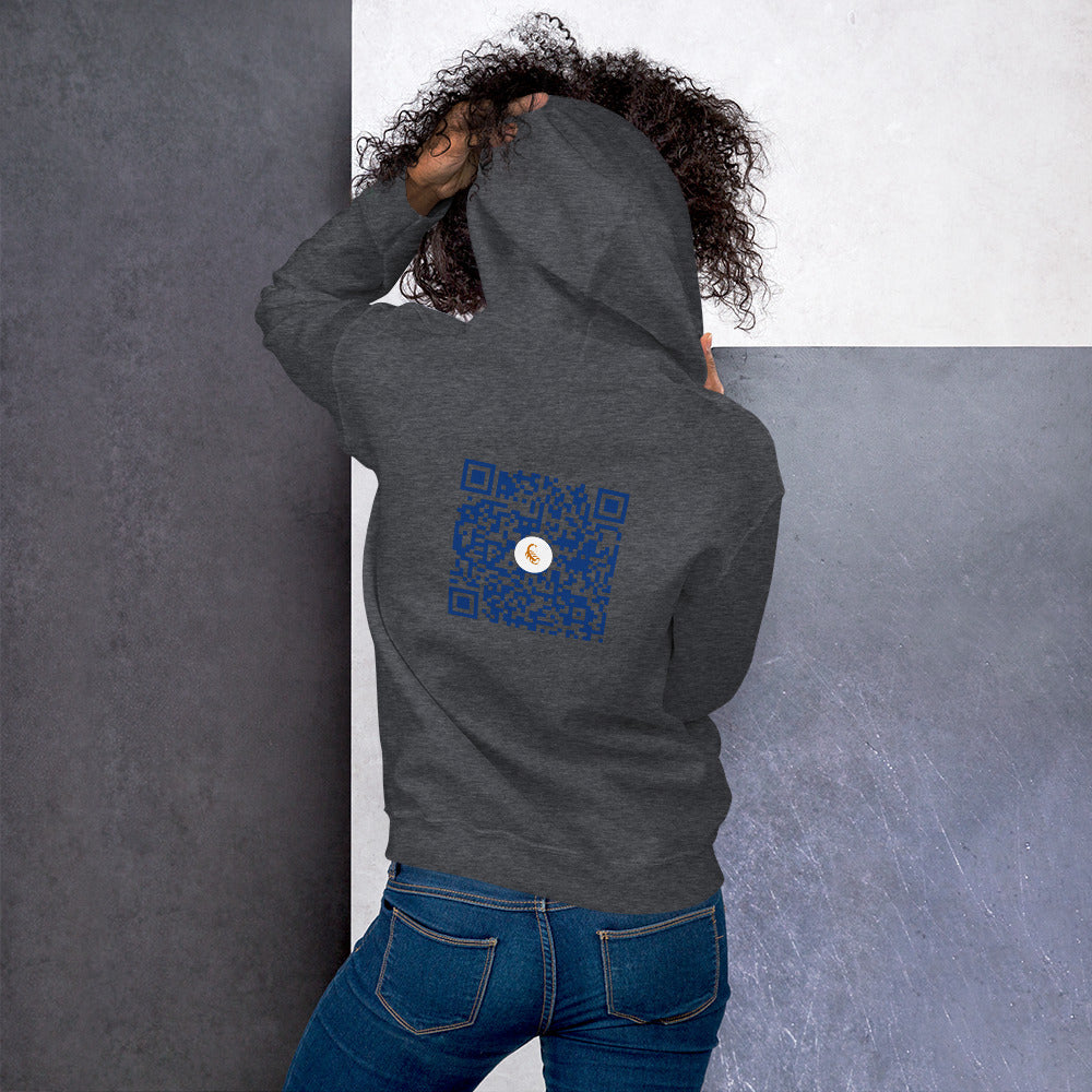 QR Code Unisex Hoodie