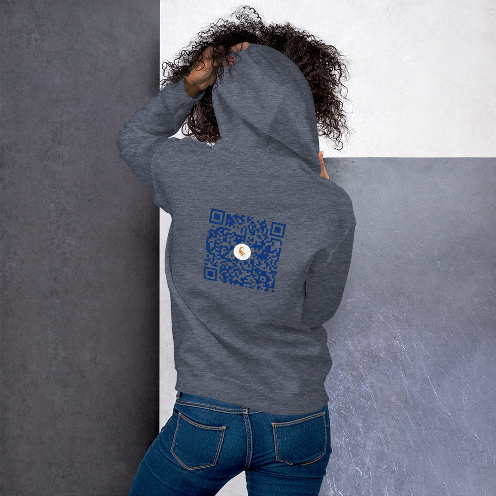 QR Code Unisex Hoodie