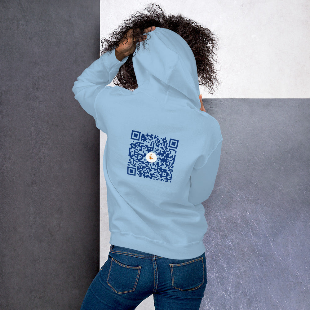 QR Code Unisex Hoodie