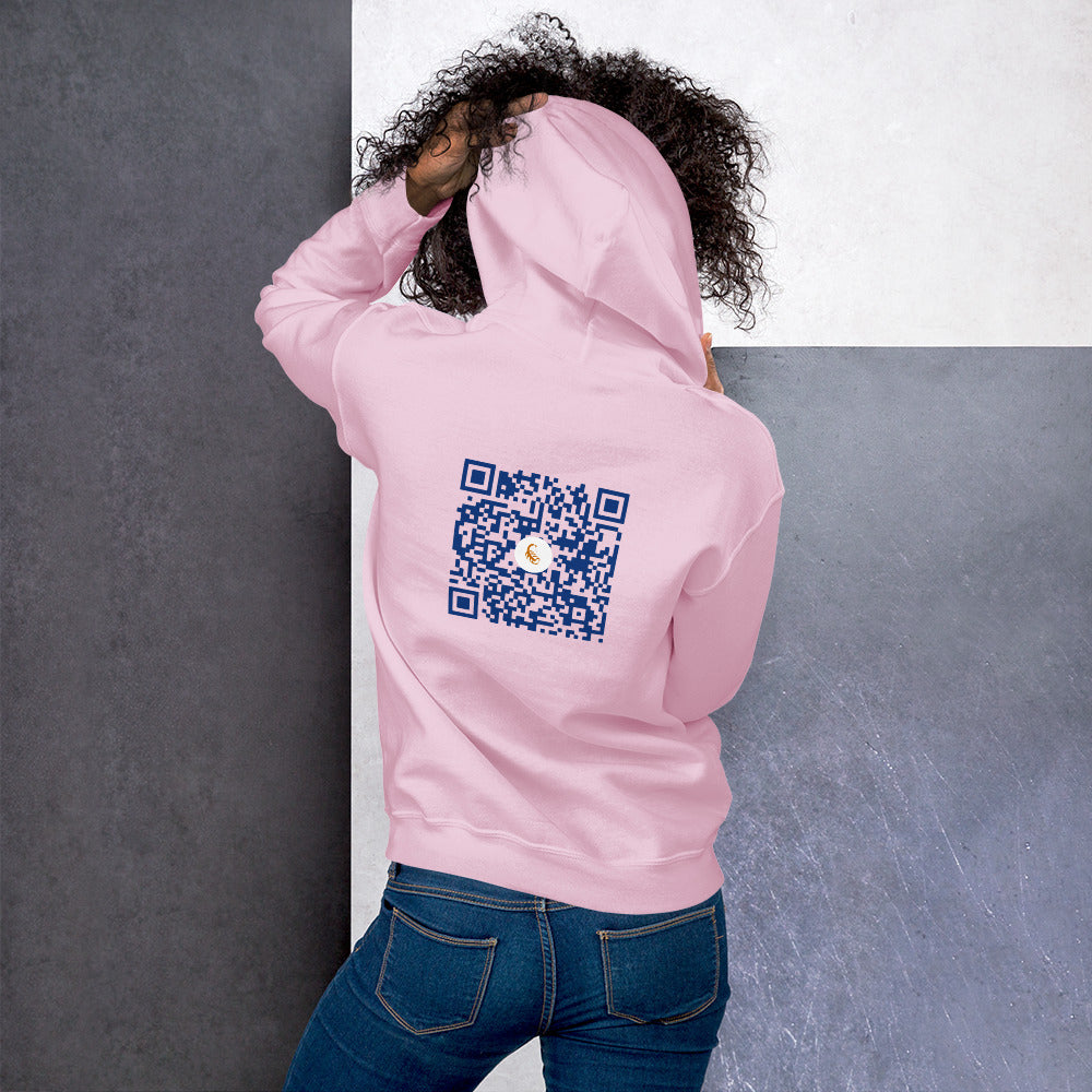 QR Code Unisex Hoodie