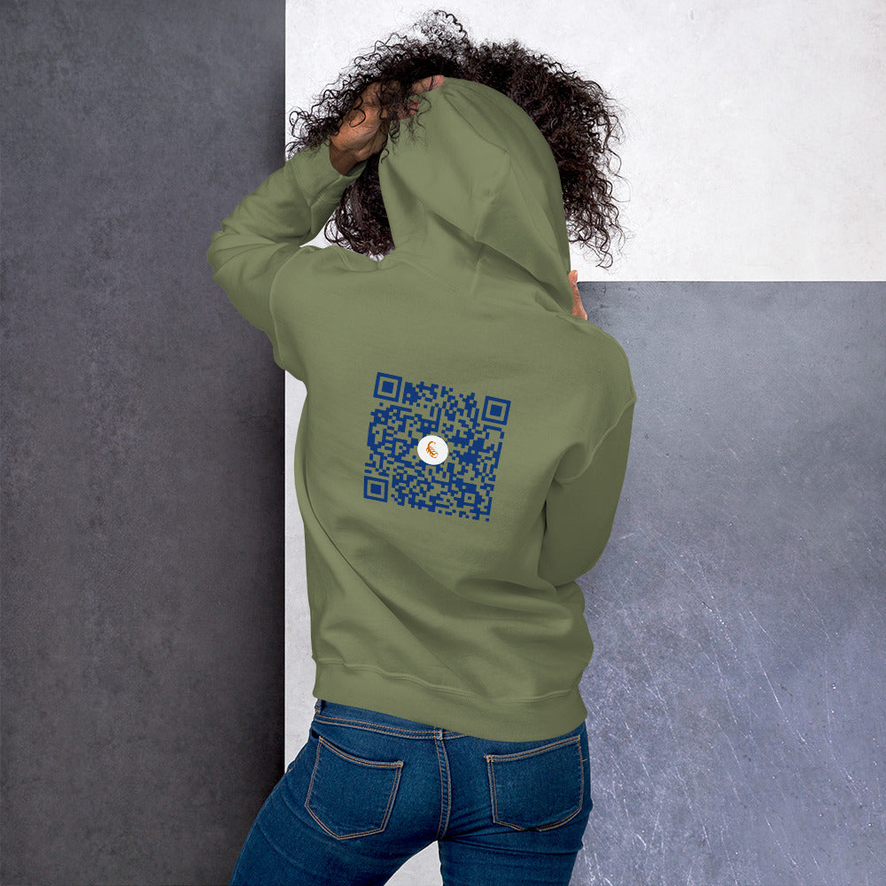 QR Code Unisex Hoodie