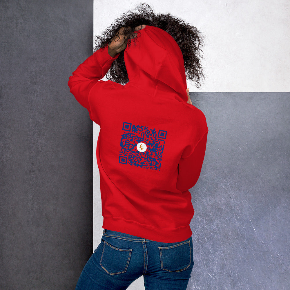 QR Code Unisex Hoodie