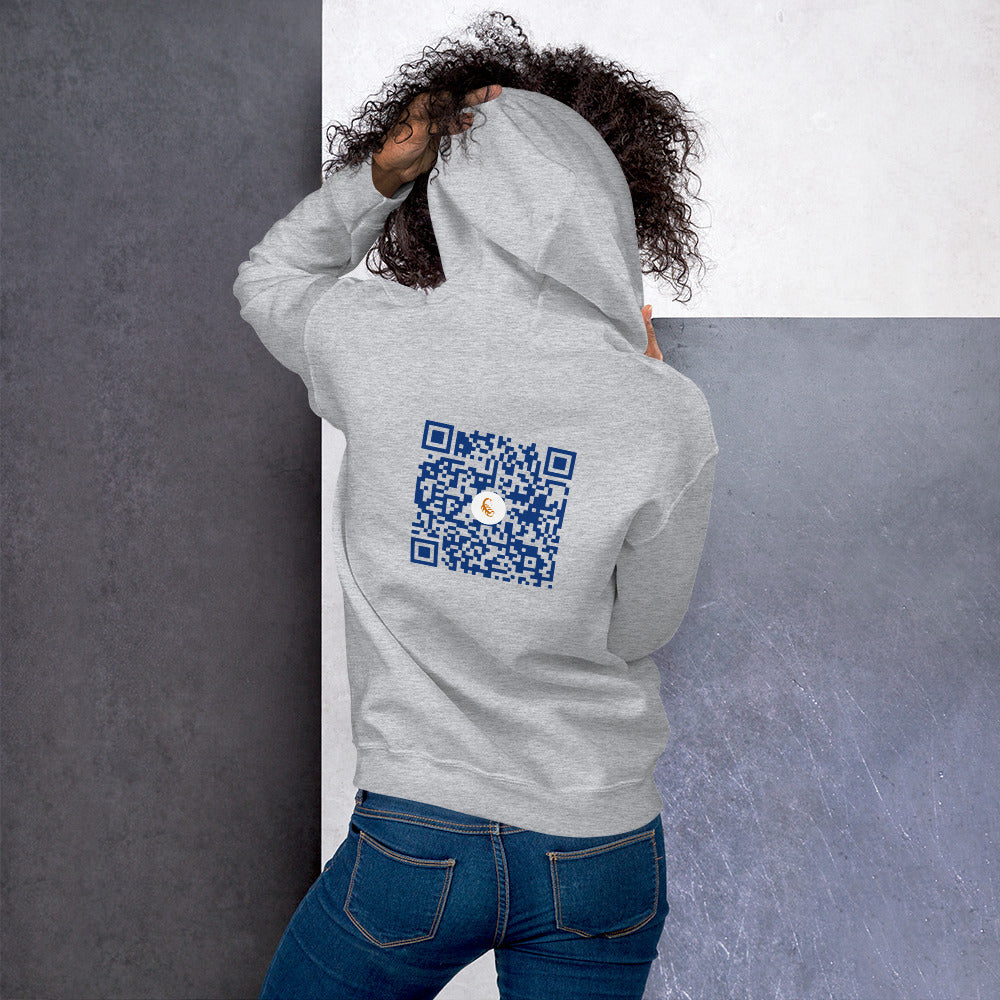 QR Code Unisex Hoodie