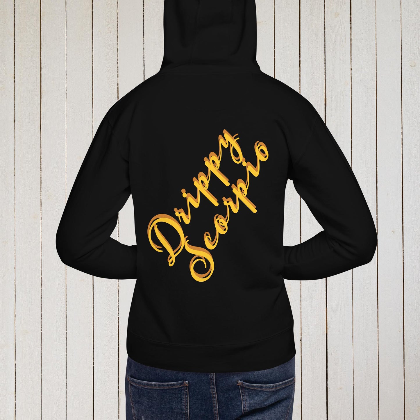 Drippy Gold Embroidered Hoodie