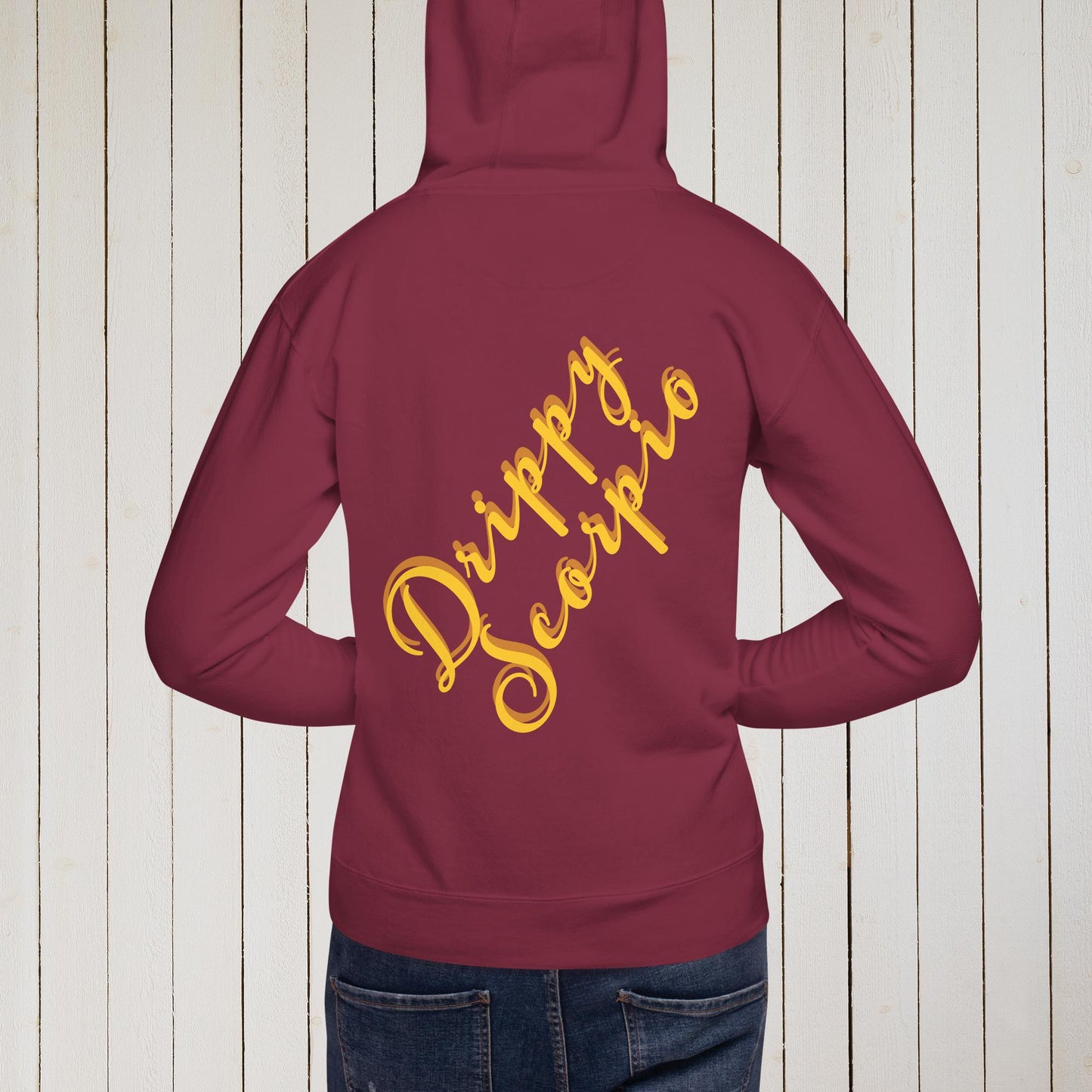 Drippy Gold Embroidered Hoodie