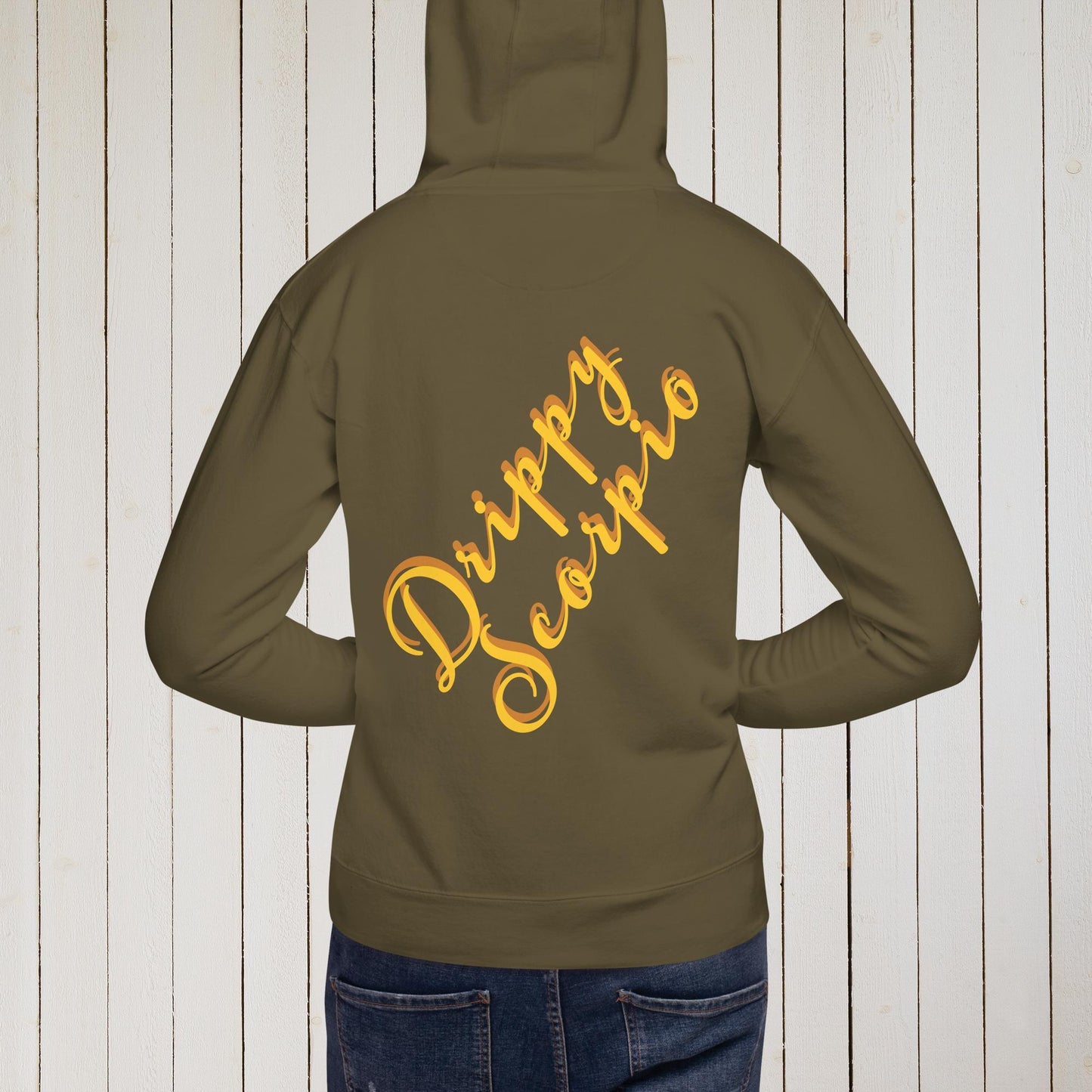 Drippy Gold Embroidered Hoodie