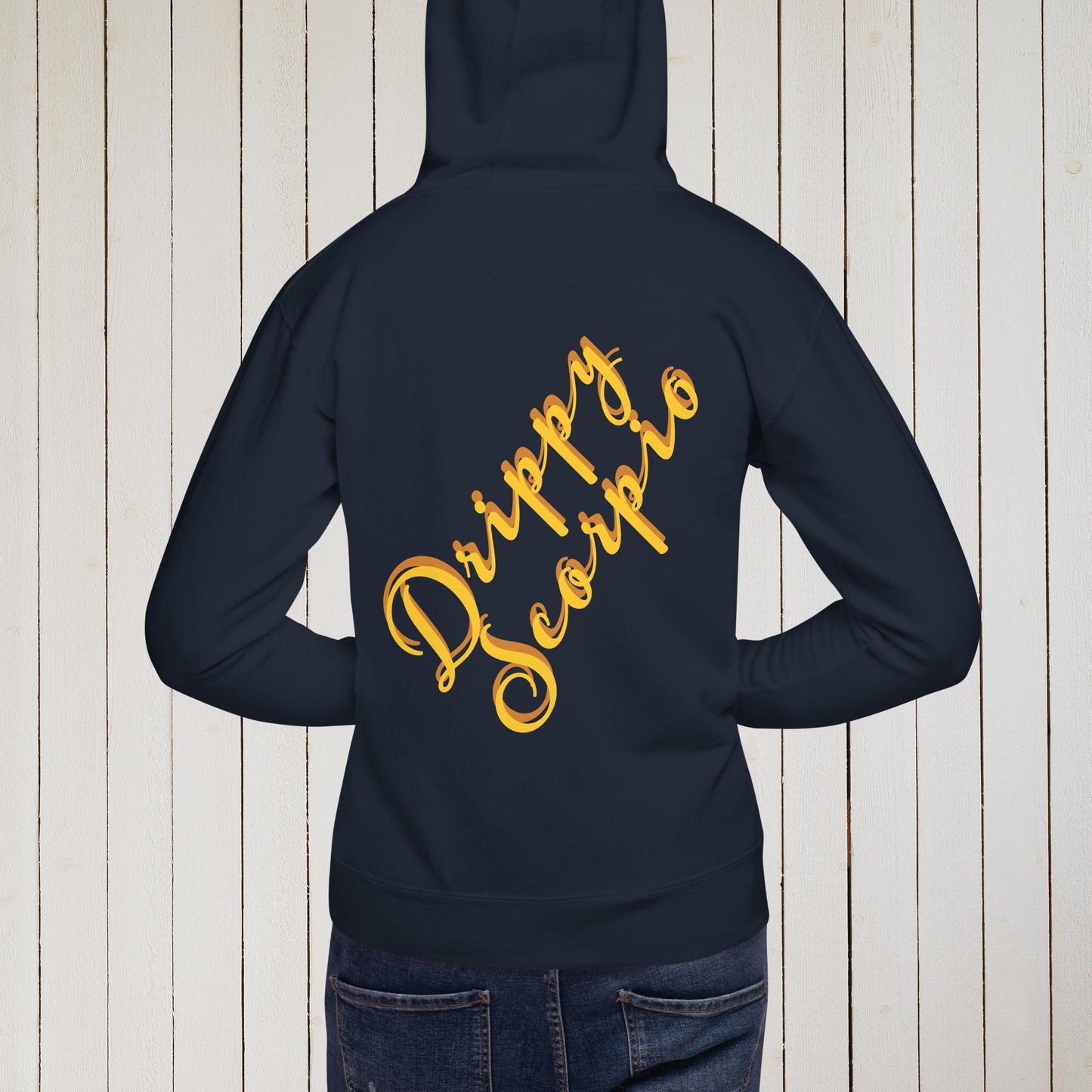 Drippy Gold Embroidered Hoodie