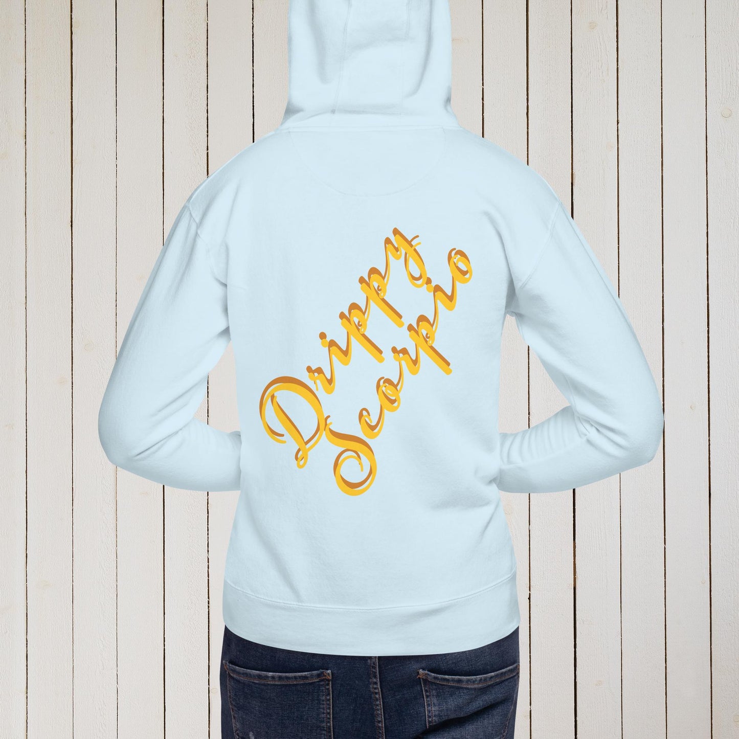 Drippy Gold Embroidered Hoodie