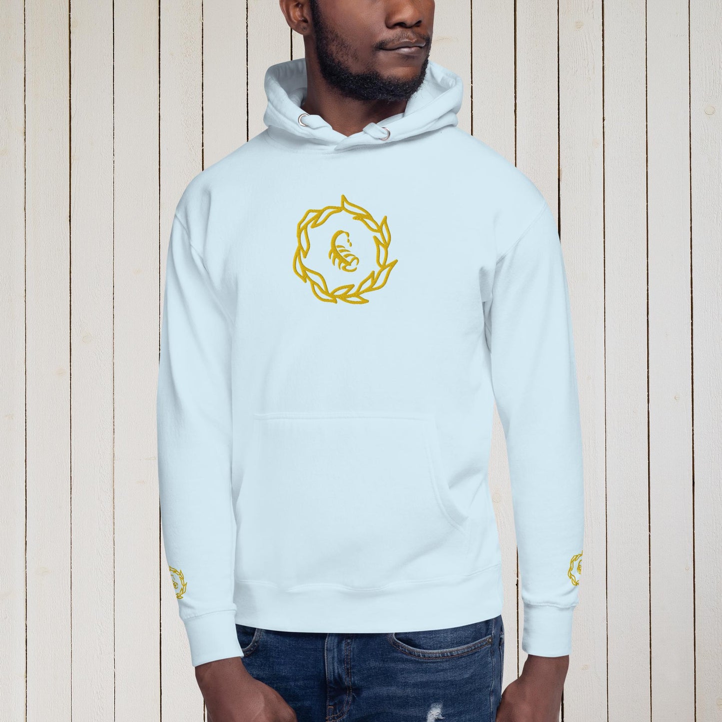 Drippy Gold Embroidered Hoodie