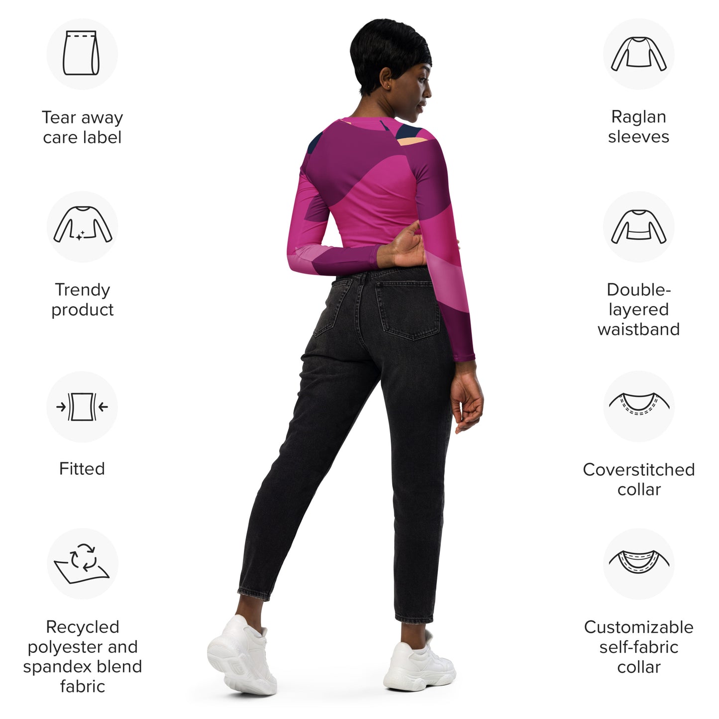 Drippy crop top