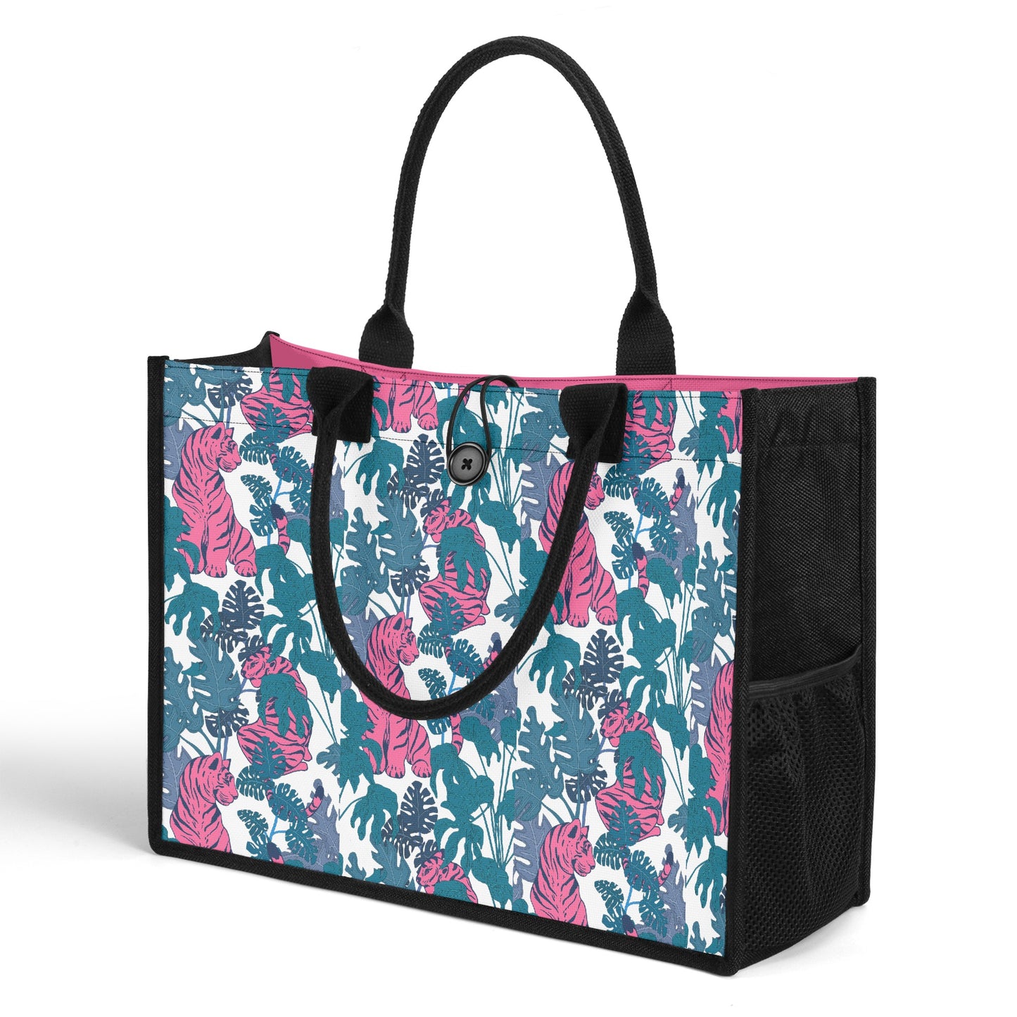 Pink and Wild Beach Ready Tote Bag