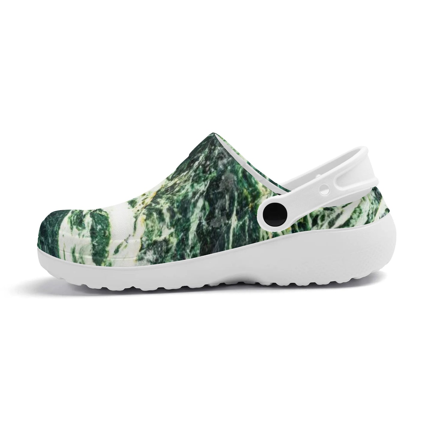 Green Storm Croc Sandals