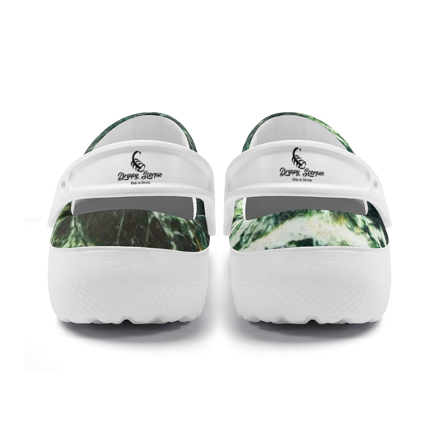 Green Storm Croc Sandals