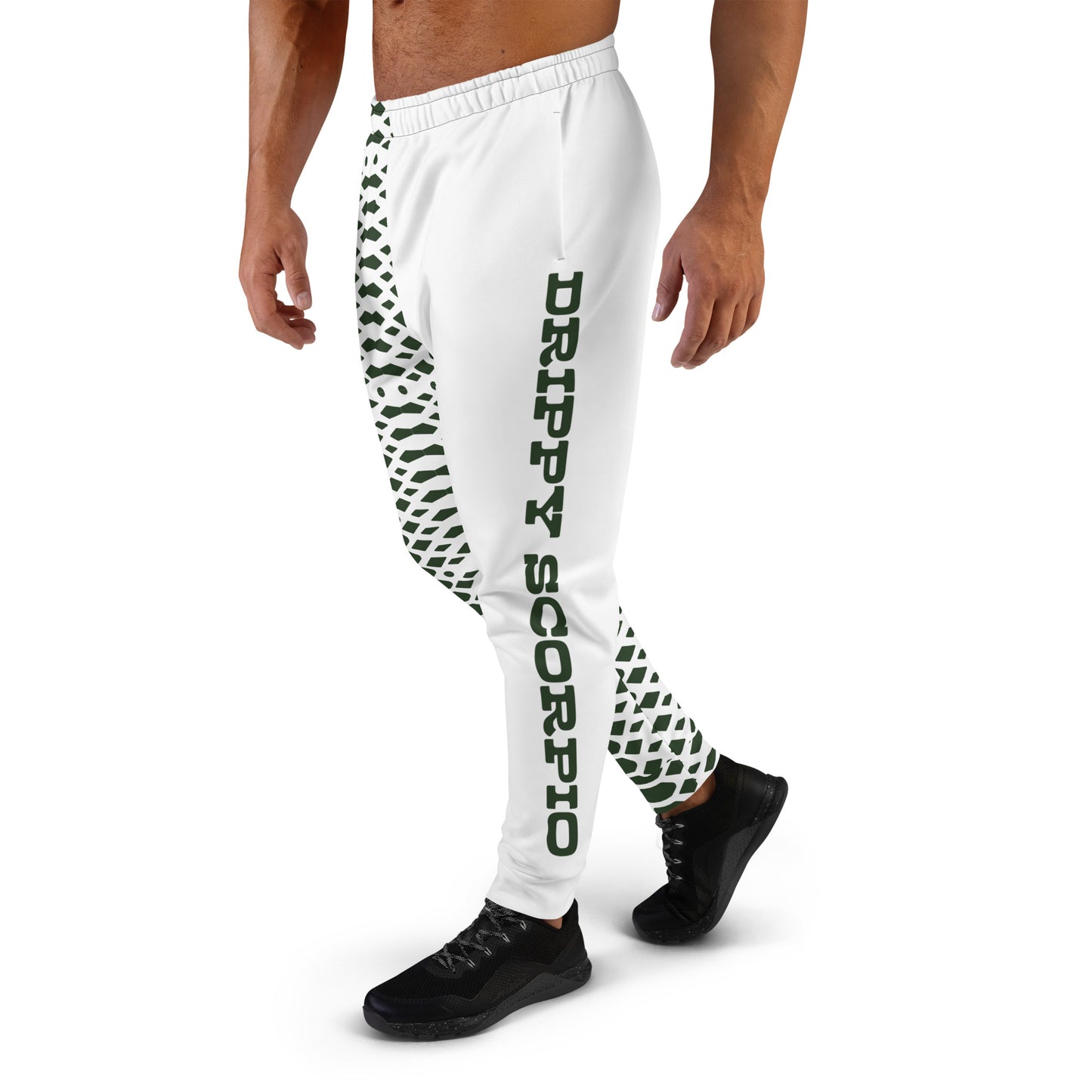 White-Green Rattler Joggers