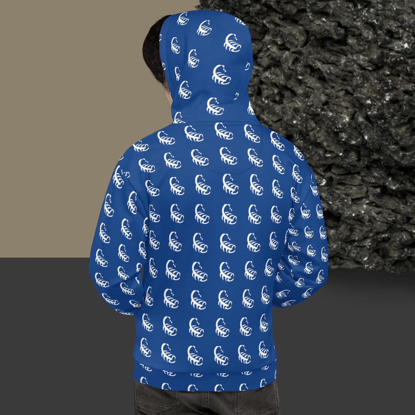 Blue All-Over Scorpion Hoodie