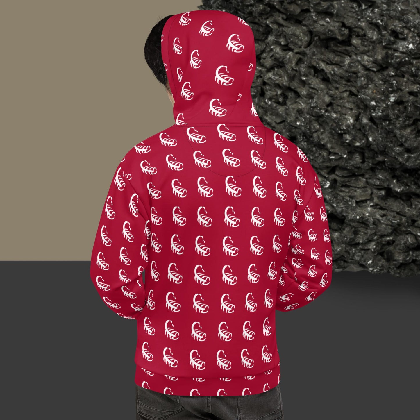 Red All-Over Scorpion Hoodie