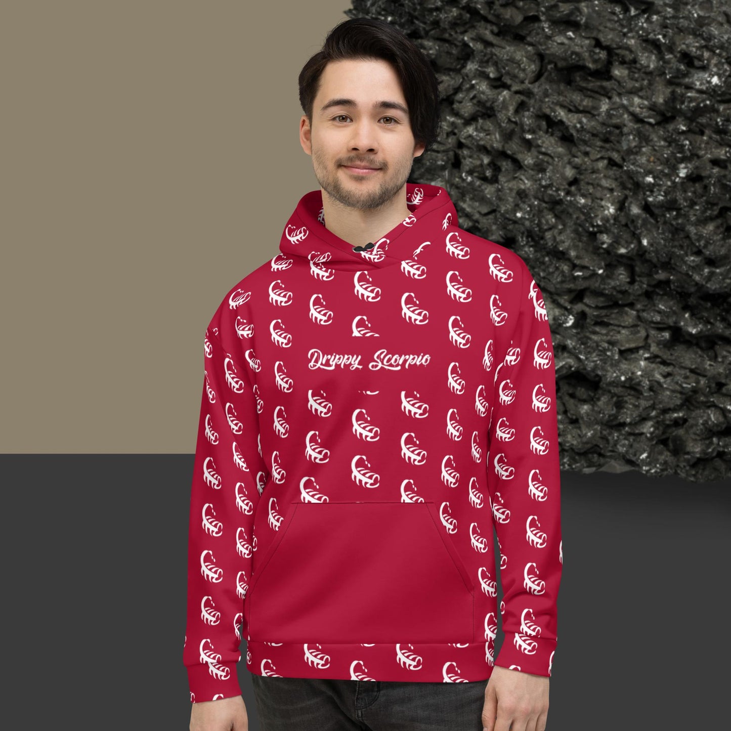 Red All-Over Scorpion Hoodie