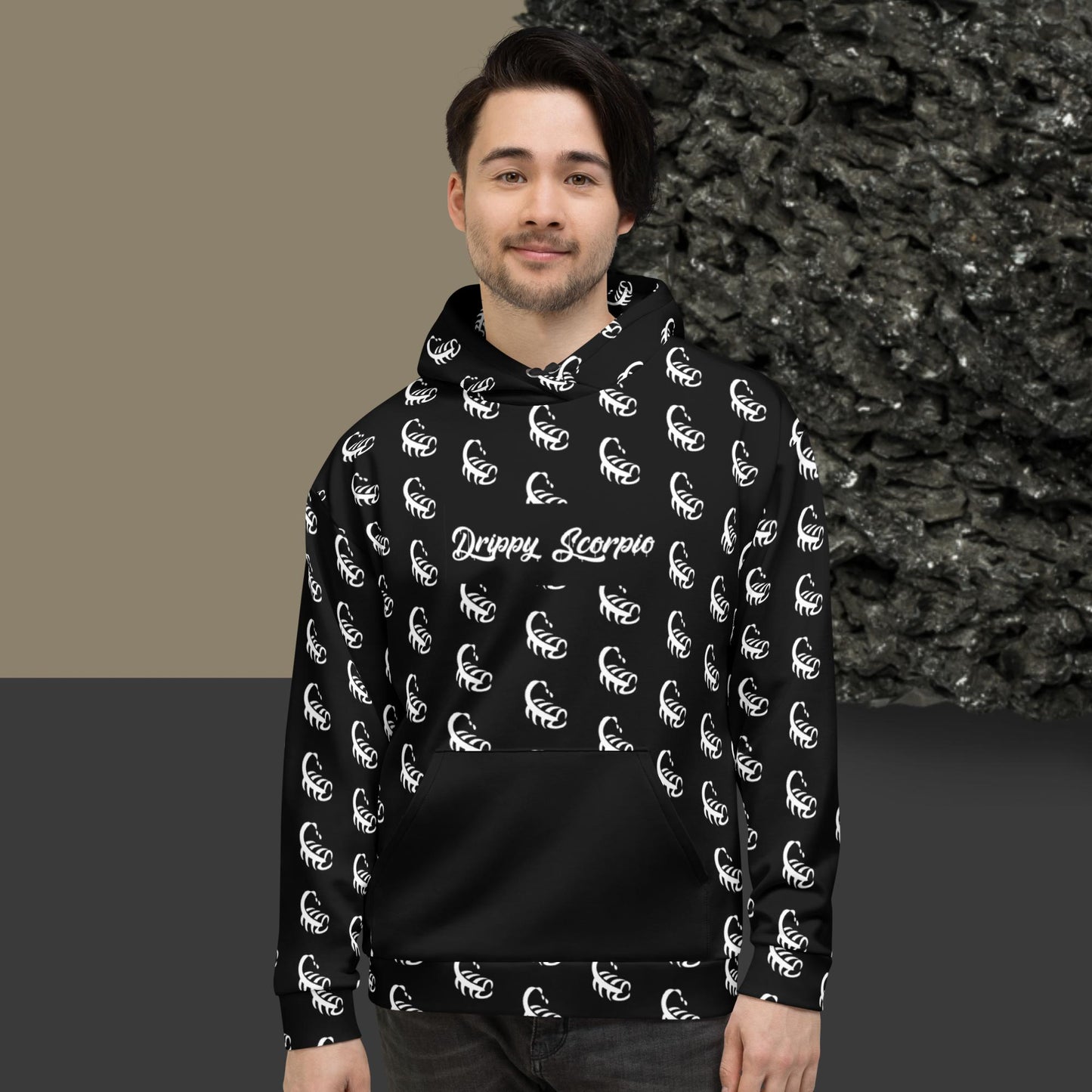 Black All-Over Scorpion Hoodie