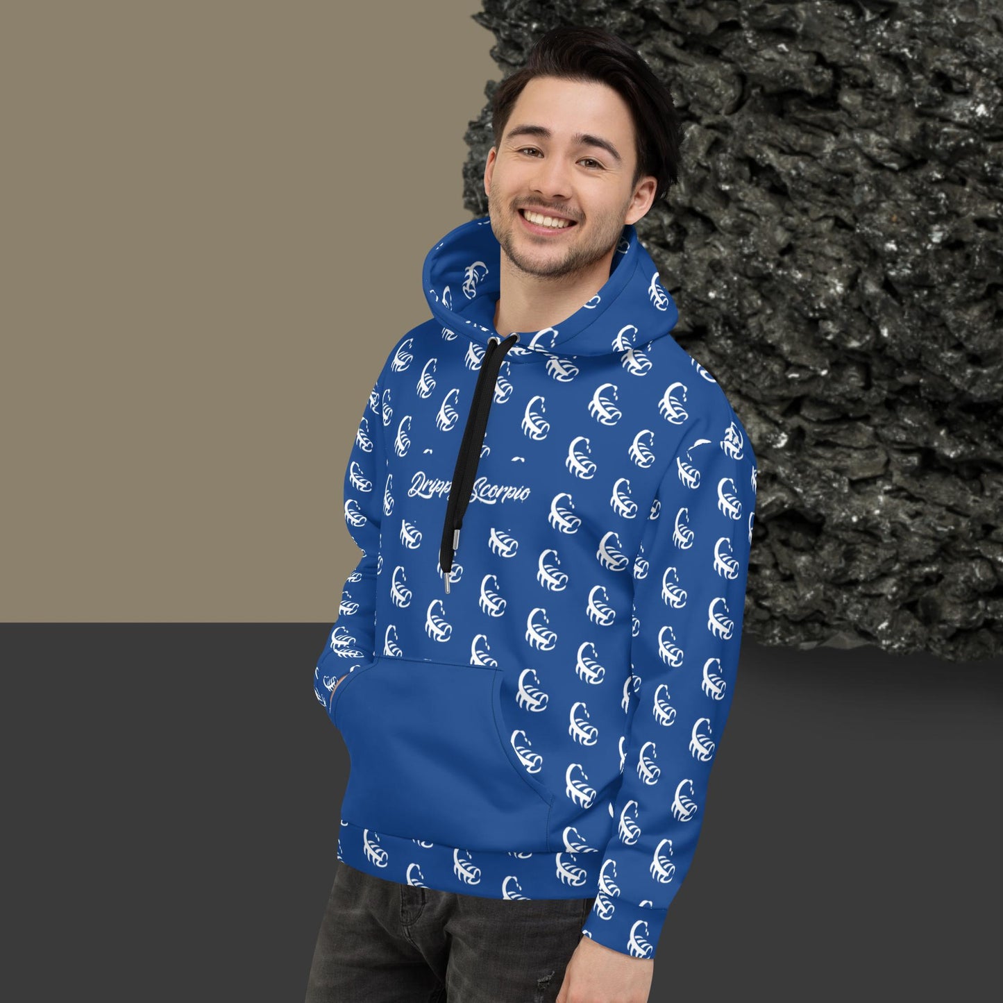 Blue All-Over Scorpion Hoodie