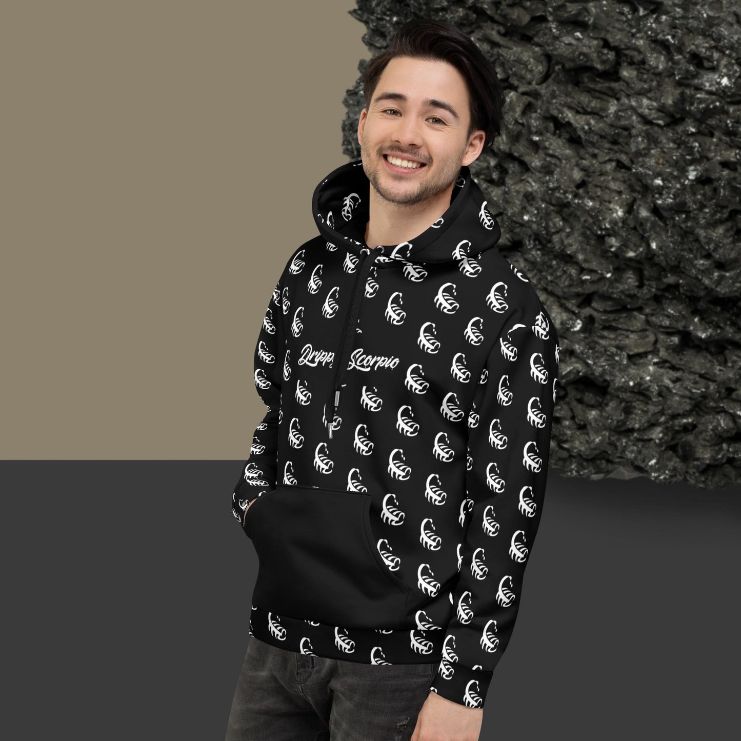 Black All-Over Scorpion Hoodie